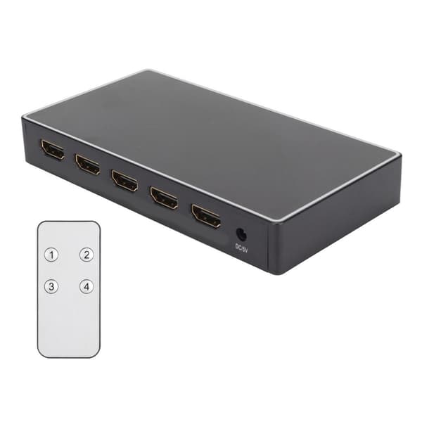 4K HD Multimedia Interface-velger 6 Gbit/s 2,0 V 4 inn 1 ut KLB