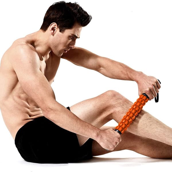 Massage Roller Muskelrulle, Kroppsmassage Slips, Orange