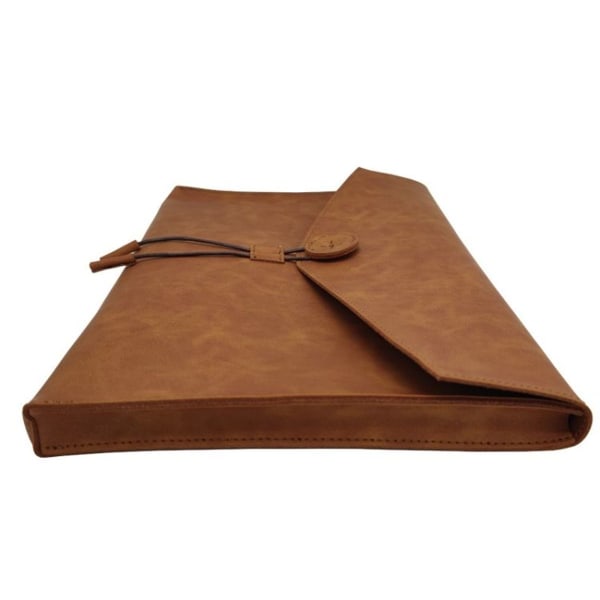 S121 Slidstærkt læder business dokumentmappe, brun
