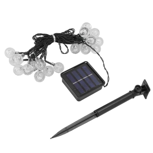 Solcelle Ball String Lights 20 LED 2 Moduser IP65 Vanntett Solar KLB