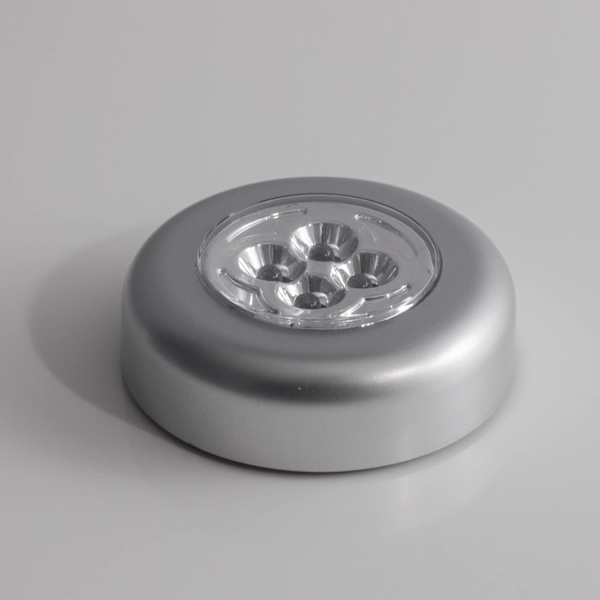 Set med 3 batteridrivna självhäftande spotlights med vita lysdioder