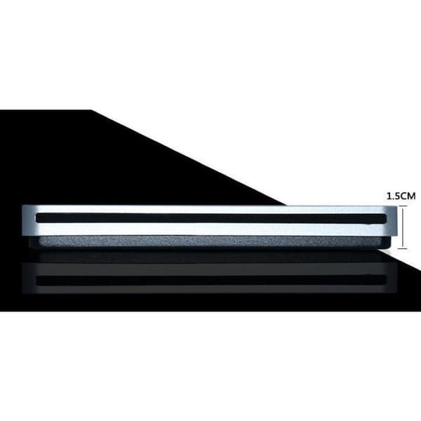 Extern CD DVD-enhet USB 3.0 Milfech Bärbar Slim CD/DVD-RW-brännare med typ