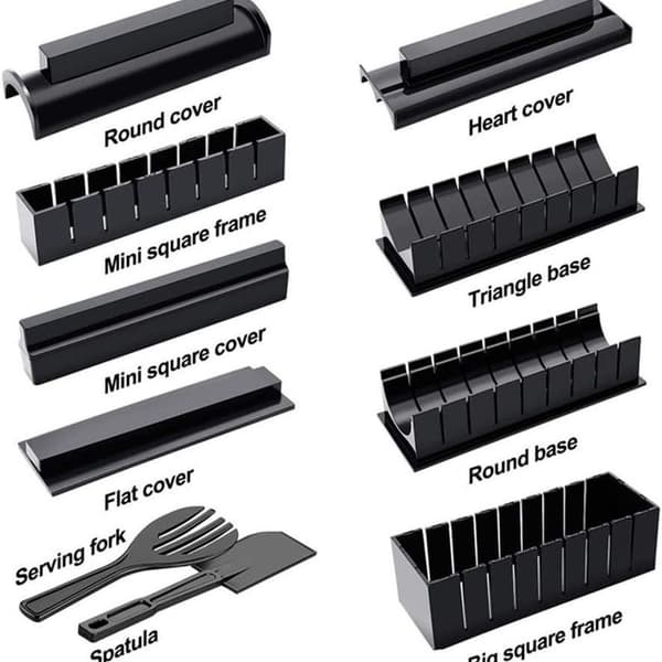 Sushi Maker Kit 10 stykker Komplet Sushi Making Kit DIY Sushi Sæt til begyndere