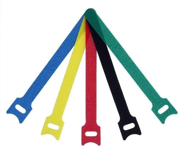 50 stk. genanvendelige velcro-kabelbindere