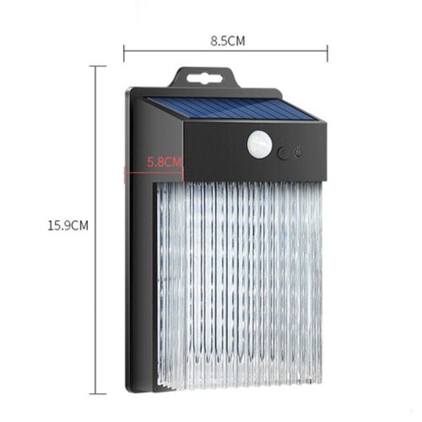 2 st LED-sollampor för utomhus, solenergi
