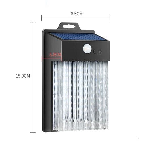 2 stk Utendørs LED Solcellelamper Solcelledrevet