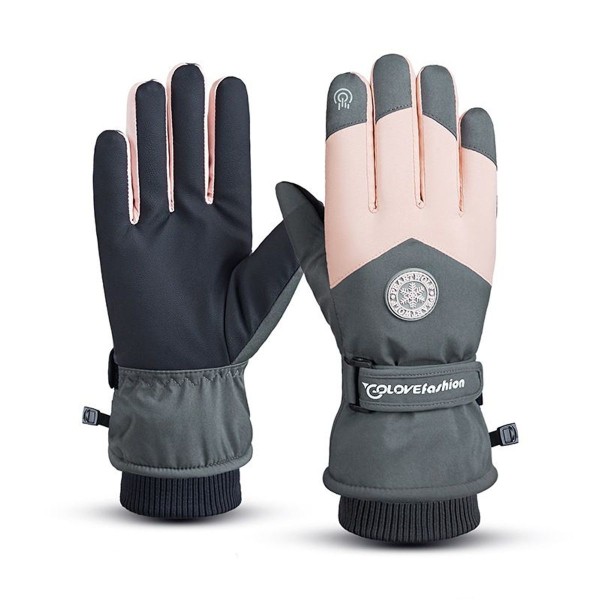 Outdoor ski gloves, touchscreen cold protection, warm gloves