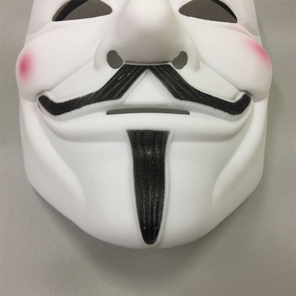 Voksenmaske Hacker Anonymous V Ligesom Vendetta Hvid KLB