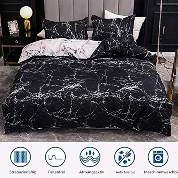 Bedding set polyester duvet cover pillowcase with zipper KLB