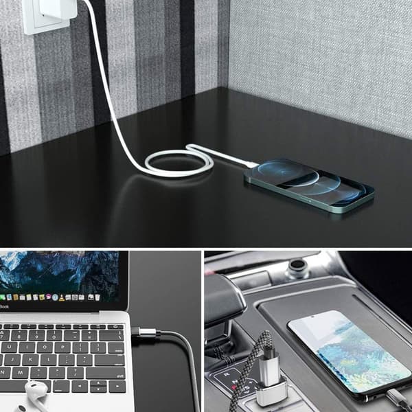 Pakke USB C Hun til USB Han Adapter Type A Opladningsblok