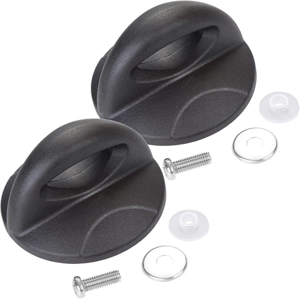 2-pack Universal Ersättningsglaslocksknappar med skruvar
