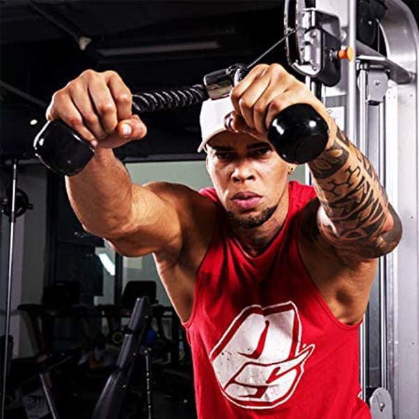 Nylon triceps rep, svart, 90 cm