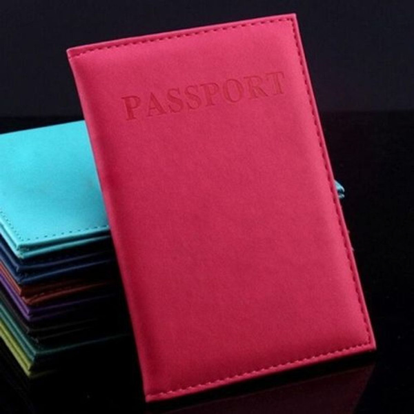 Passfodral i konstläder (rosröd)