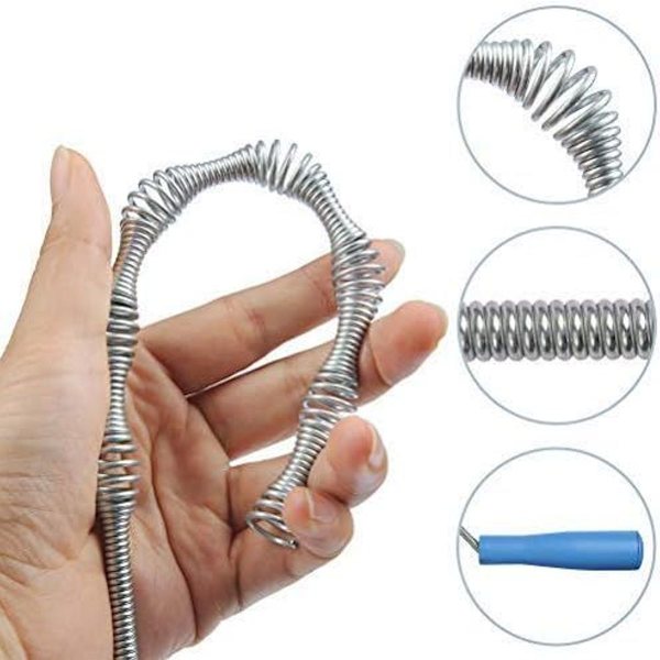 Avloppsrörsspiral, avloppsrensare, handfat, rörrensningsspiral