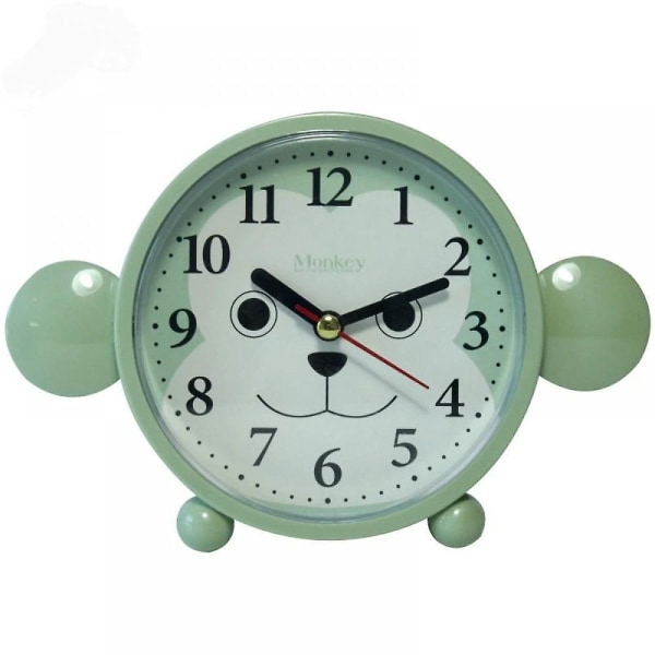 Cartoon Alarm Clock for Soverom - Animal Ears Home Decor Bordklokke i rosa