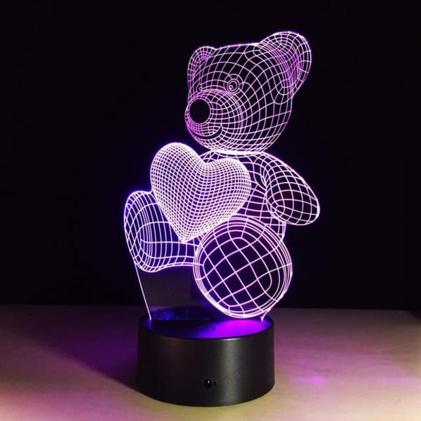Ray-Velocity3D Optisk Illusion Lamper LED 7 Farver KLB
