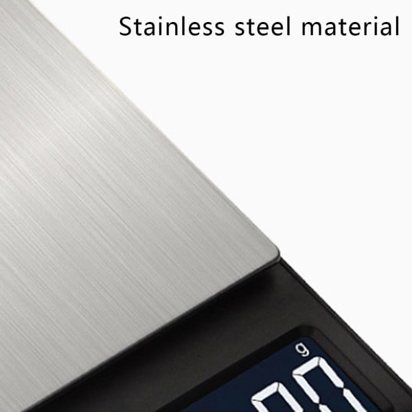 Mini Pocket 500/0,01g Hög precisionsvåg med LCD-bakgrundsbelysning, 500g/0,1g KLB