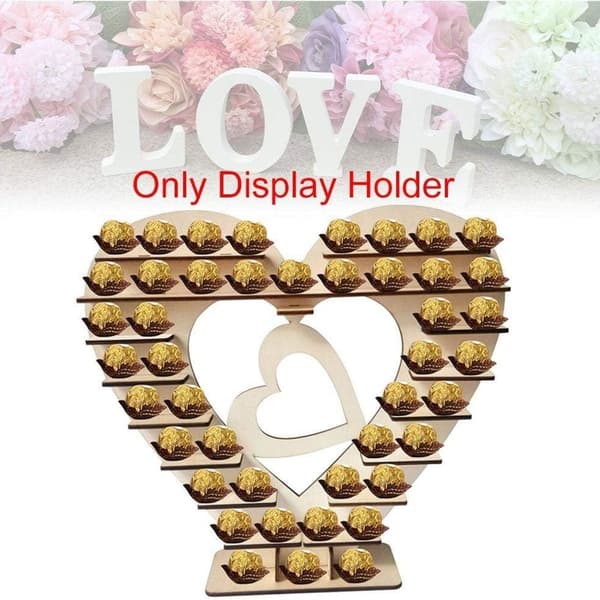 Ferrero Rocher Chokolade Hjerteformet Slik Display Stativ KLB
