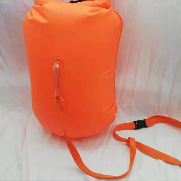 Svømmebøye tørrpose, 20 liter, vanntett, oppblåsbar, med