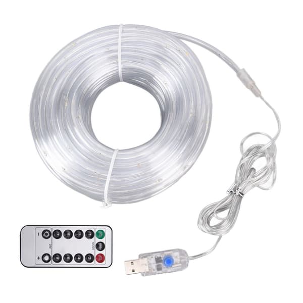 Färgglada LED-ljusslingor för utomhusbruk, USB-driven fjärrkontroll KLB