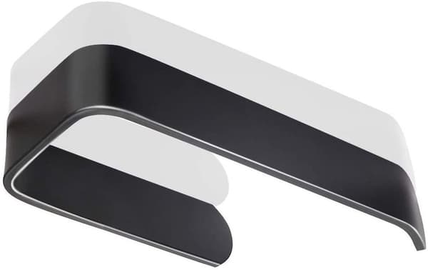 Toiletpapirholder sort, ingen boring aluminiums toiletpapirholder