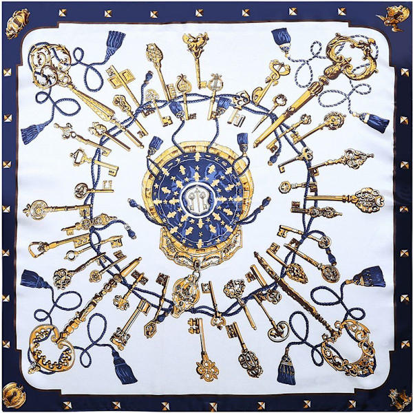 90x90cm silke tørklæde til kvinder
