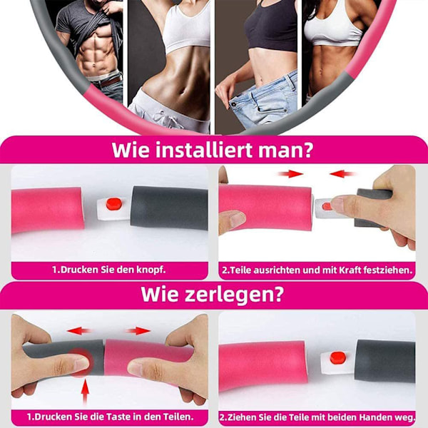 J Jietong Fengyuan Fitness Vanne, Hulavanne, Aikuisten Vanne, 1 kg Aikuisten Ja