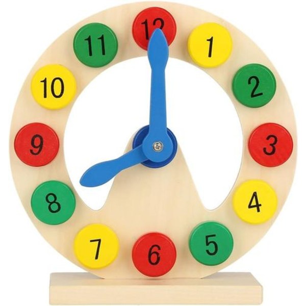 Lärklocka 1-12 Pedagogisk Leksak Lärgåva för Småbarn Barn Baby Trä B
