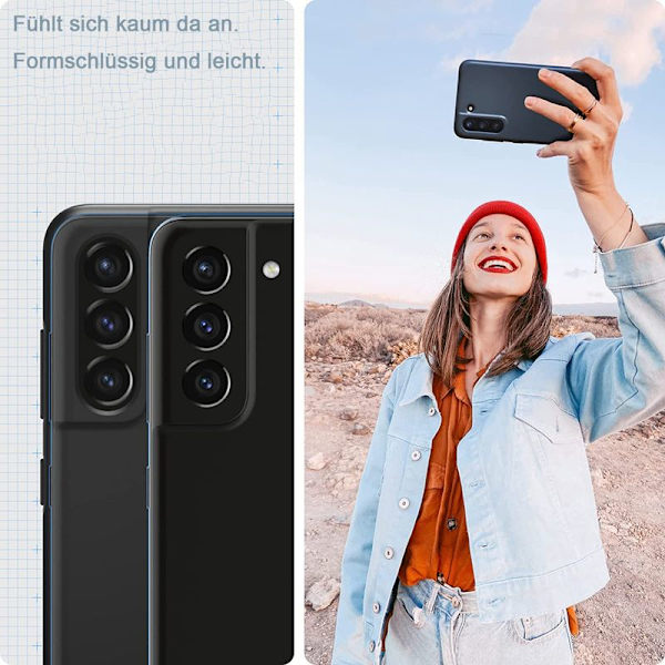 Kotelo yhteensopiva Samsung Galaxy S21 FE 5G:n kanssa - Musta