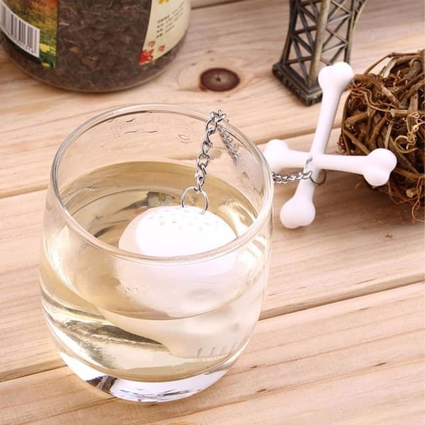 Kranium te-infuser, te-kugle-infuser til løs te lavet af silikone