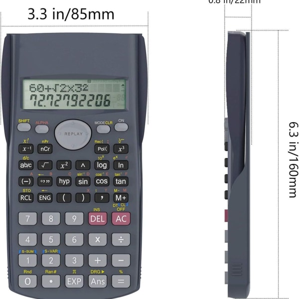 Desktop lommeregner 2-linjers multifunktionel videnskabelig lommeregner