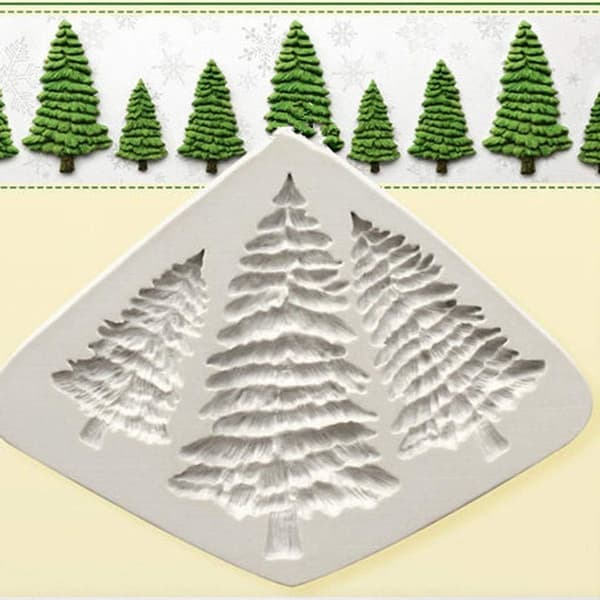 Woolkey juletreformet fondant silikonformer, perfekt