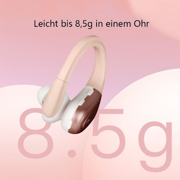 Bluetooth-hodetelefoner 5.3, med ladeetui LED-skjerm, ENC HD-anrop, in-ear