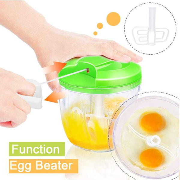Løghakker med kabel, 900ML løghakker foodprocessor