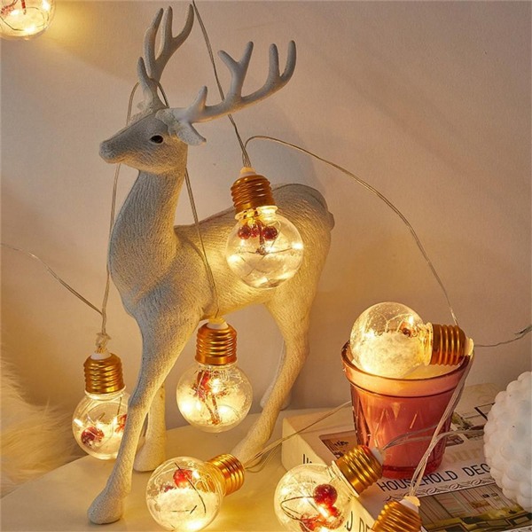 Jul LED-lampor Strängljus Heminredning Julröd KLB