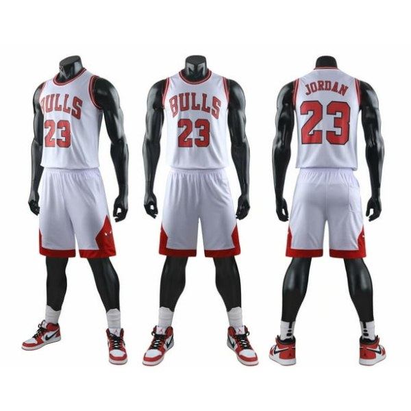Chicago Bulls #23 Jordan Jersey No.23 / Aldult Basketball Uniform Set /röd