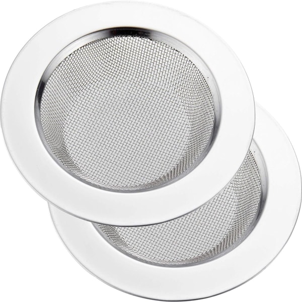 2-pack avloppssil, rostfritt stål, diskhossil, pipfilter, pluggfilter