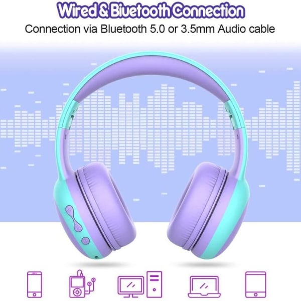 Hörlurar för barn, Bluetooth-hörlurar för barn med