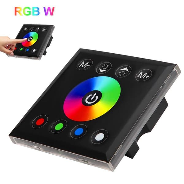 Vægmonteret farverig RGBW LED touch panel controller KLB
