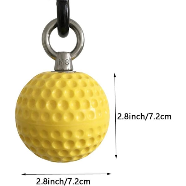 2 stycken (gula) Fitness handledsboll Pull-ups utrustning träning
