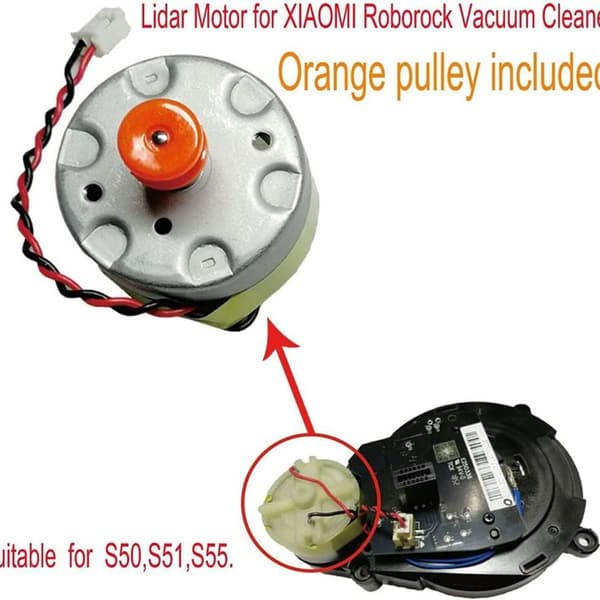 Laseravståndssensor LDS Lidar-motor för Xiaomi Roborock S50/ S51/ S55 dammsugare