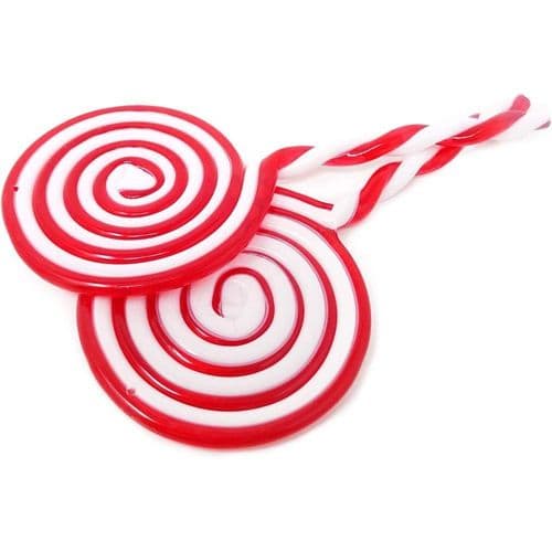 Julelollipop-pynt sæt, 6 stk. Juletræslollipop