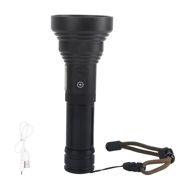 Monitoiminen taskulamppu, USB-lataus, 1500 metriä KLB