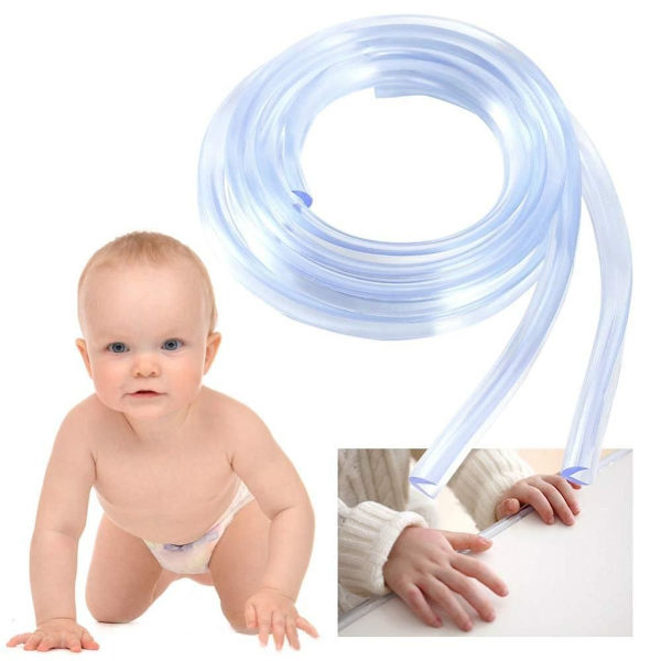 Kantskydd (5 m), transparent kantskydd, hörnskydd för bebisar och barn KLB