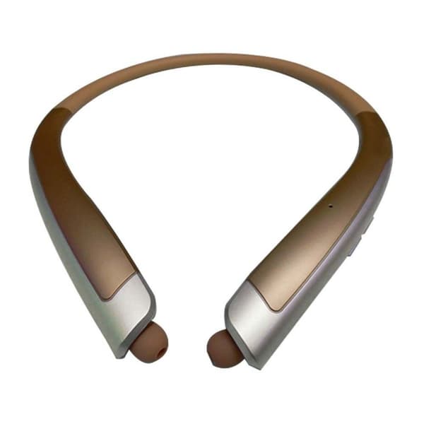 Bluetooth-hörlurar, trådlöst nackband sportheadset med guld