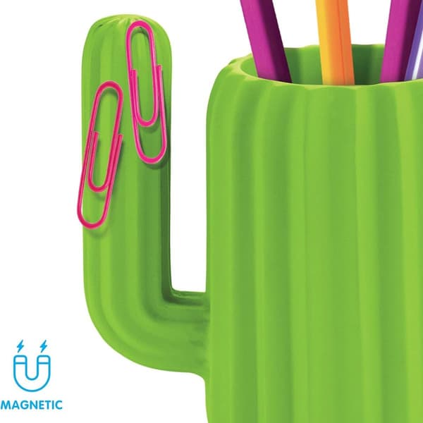 Pen holder desktop organizer - grønn kaktus KLB