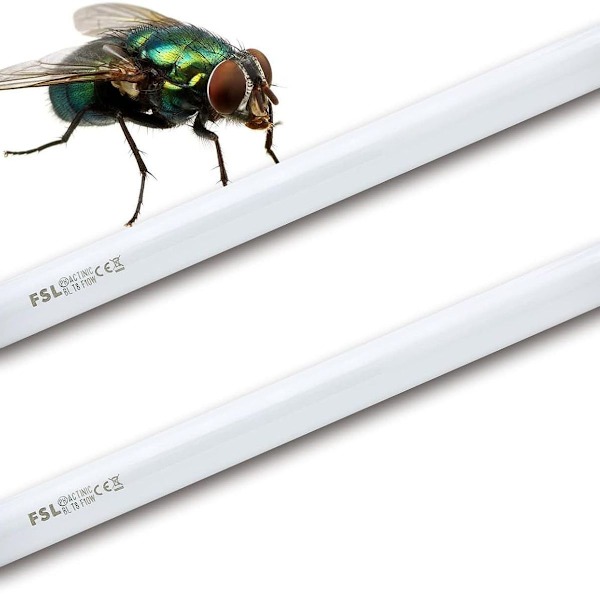Insektbeskyttelse FSL T8 F10W BL erstatningslampe for myggdreperlampe, 34,5 cm UV-Rö KLB