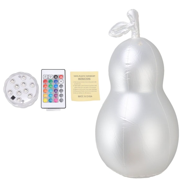 Avokadoformad uppblåsbar självlysande boll, vattentät, fjärrstyrd KLB
