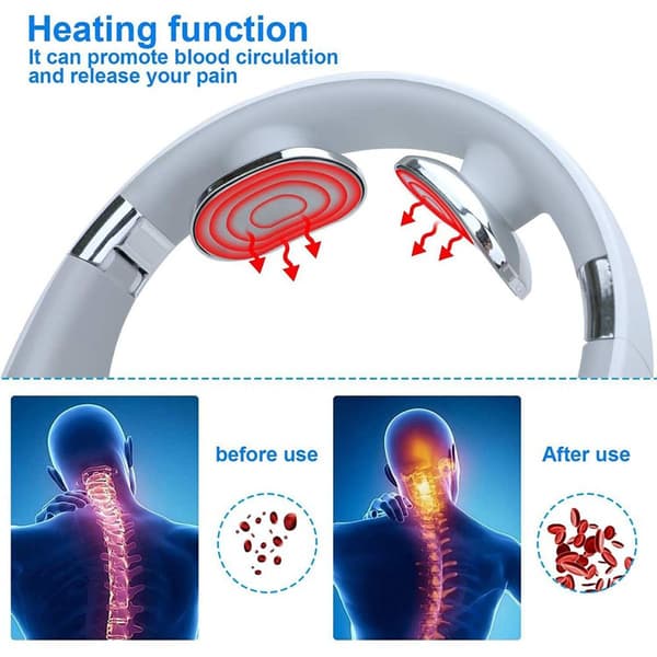 Multifunktionellt instrument för axel- och nackmassage, vit