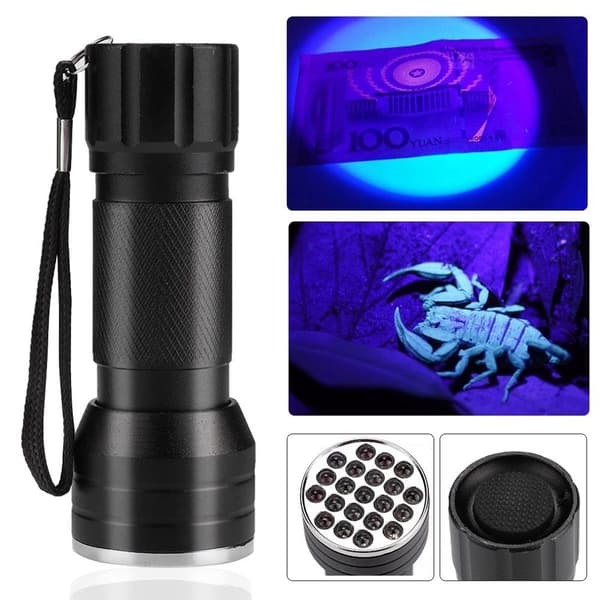 2W 21LED UV-taskulamppu Mini Expert Jade -taskulamppu 395-410nm KLB:lle